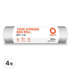 오프라이스 롤백 소 25cm x 35cm, 소(S), 500개입, 4개
