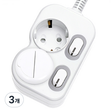 LED 獨立節電多抽頭 2 單元 EPM-L202, 1m, 白色, 3個