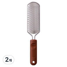 Glo-us 柔軟足部搓板 去除足部角質 棕色L, 112g, 2個, 1入