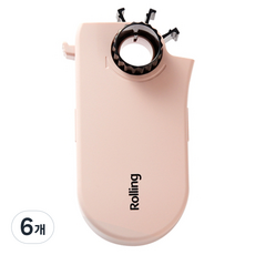 GOLD BRANCH 滾輪式膠帶台 120 x 60 x 20 mm, 粉紅色, 6個