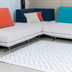 아이끌레 셀프간편 시공 놀이방 롤매트, 화이트헤링본