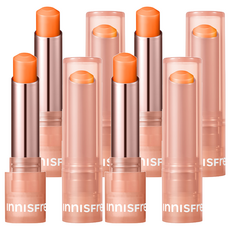 INNISFREE 台灣公司貨 晨露粉嫩潤唇膏, 02 Melon Coral, 3.2g, 4支, 4件