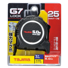 TaJIma 田島 G7捲尺 附安全扣 磁鐵 SFG7LM2550S 5m, 1個