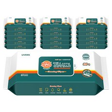 LIVENS 濕拖清潔布 30片, 16個