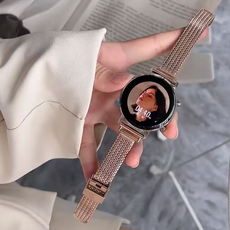 Apollo Life 阿波羅 金屬磁吸麥穗小蠻腰錶帶 22mm 玫瑰金色