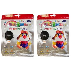 티티경인 티티클레이 50g, 검정, 2개