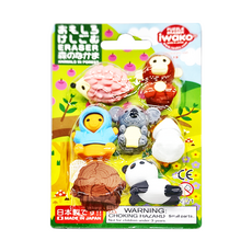 Iwako 造型橡皮擦 森林動物套裝, 日本製造, 森林動物, 1組