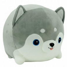 AllBeMine 歐比邁 哈士奇娃娃 3歲以上適用, 好事奇棉花糖 灰色 + 白色, 1個