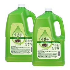 [비건라이프] 자연퐁 찌든때 걱정없는 주방세제 솔잎 용기형 리필, 3.04L, 2개
