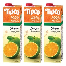 Tipco Shogun柳橙汁, 1L, 3個