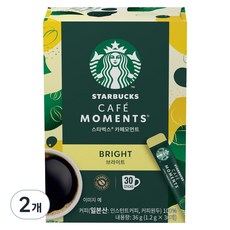 STARBUCKS 星巴克 Cafe Moments即溶淺焙咖啡粉隨手包, 1.2g, 30條, 2盒