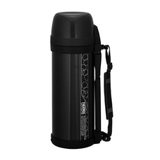 THERMOS 膳魔師 不銹鋼真空保溫瓶 冷熱皆宜, 黑色, 2L, 1個