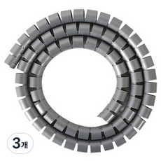 smato 簡易電線整理 Magic Cable 灰色 25mm x 1.5m MC2515G, 3個