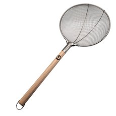 성광 주방 나무손잡이 굵은망 뜰채, 1개