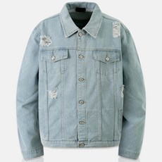 해리슨 남녀공용 오버핏 청자켓 JIM1219