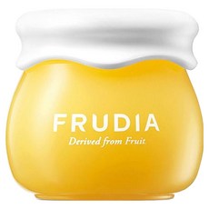 FRUDIA 靈光乍現 柑橘明亮煥白雪酪霜, 含61%濟州柑橘冷壓萃取鮮果水, 修護粗糙與暗沉、修正臉部瑕疵, 10g, 1罐