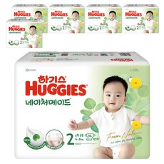 HUGGIES 好奇 Nature Made黏貼型尿布, 第2階段, 348片