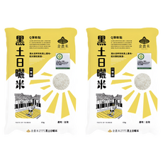 金農米 黑土日曬米 台灣產, 6kg, 2包, 一等