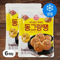 오뚜기 부드럽고촉촉한 동그랑땡 (냉동), 500g, 6개