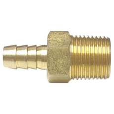 新多多小舖 瓦斯轉接頭 4分外牙+3分插心 2個一組 瓦斯管線轉接, 1組, 黃銅