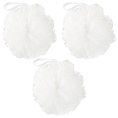 KEYTOSS 詰朵斯 自然無染 專利纖維沐浴球, 扁扁, 3個, 1入