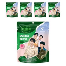 CJ bibigo 海苔脆片 原味, 5包, 40g