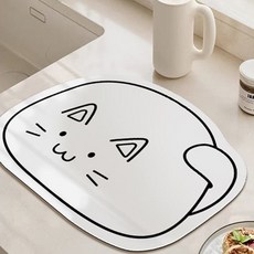 cofv 珪藻土餐具瀝水墊 L, 抓抓貓