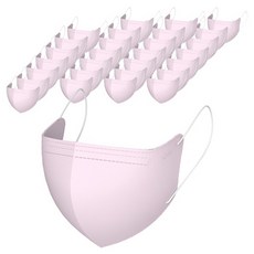 가드데이 KF94 새부리형 황사방역 컬러 마스크 대형, 핑크, 1개, 100매입