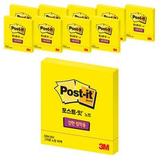 3M Post-it 利貼 強力黏著便條紙 中型 正方形 SSN 654, 懷舊黃, 10個