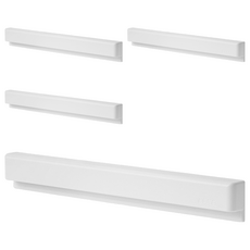 부착식 롱 치약걸이, 화이트, 4개