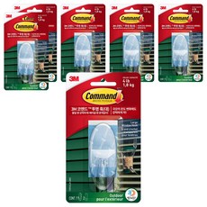 3M Command 無痕 3M 掛鉤 大 17093CLR-AWC, 透明, 6個