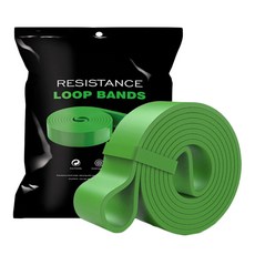 Heldon 乳膠拉力帶, 綠色, 1個