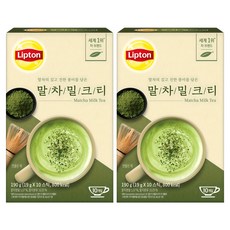 Lipton 立頓 奶茶沖泡粉隨身包 抹茶歐蕾, 19g, 10條, 2盒