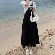 메이첼 펌프소매 포인트 스타일리쉬한 롱 원피스 세트 00101 빅사이즈 포함