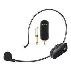 AHOYE 2.4G隨插即用UHF無線麥克風, 黑色, 單一商品