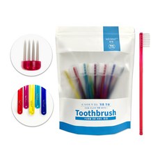 WEDENT 威登 加寬方頭牙刷 S號, 20件, 1個