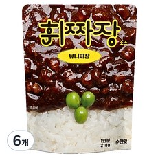 Hwicurry 휘짜장 肉燥炸醬 溫和口味, 6個, 210g