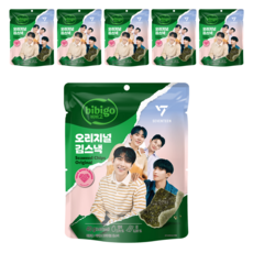 CJ bibigo 海苔脆片 原味, 6個, 40g