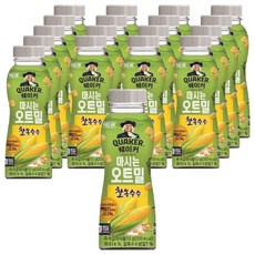 퀘이커 마시는 오트밀 찰옥수수, 50g, 18개
