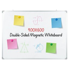 모더너리 벽걸이 자석 양면 화이트보드 칠판, 알루미늄