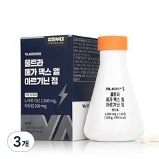 Vitamin Village Ultra mega max左旋精胺酸牛磺酸錠, 120顆, 3罐
