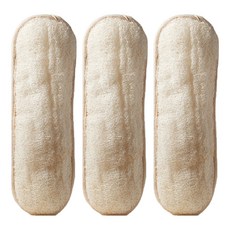 Mandisa 長絲瓜沐浴巾, 象牙白, 3個, 1入