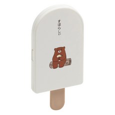 手拿鏡梳組 便攜迷你鏡子 冰淇淋造型鏡子, 白色, 1個