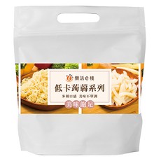 樂活e棧 蒟蒻鐵板細麵 + 辣味豆瓣醬, 180g, 6包, 1袋