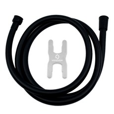 HOMEDAUM 防汙垢管狀蓮蓬頭軟管 1.5m, 1個, 黑色