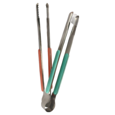 韓式防燙防滑燒烤夾 不鏽鋼+PP, 綠色 + 粉色, 1組