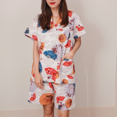 The Toktok 女性專用美型浴袍, 白色扇子, 1個