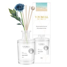 유멜 리드 플라워 디퓨저, 아쿠아시크릿, 180ml, 1개