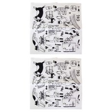 TORANEKO BONBON 倉敷意匠 丸山纖維 貓咪抹布 棉100%, 30 x 30cm, 2條