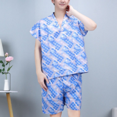 The Tok Tok 男士精美浴袍, 圓點圖案, 1個